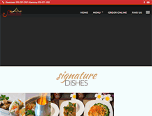 Tablet Screenshot of bannthairestaurant.net